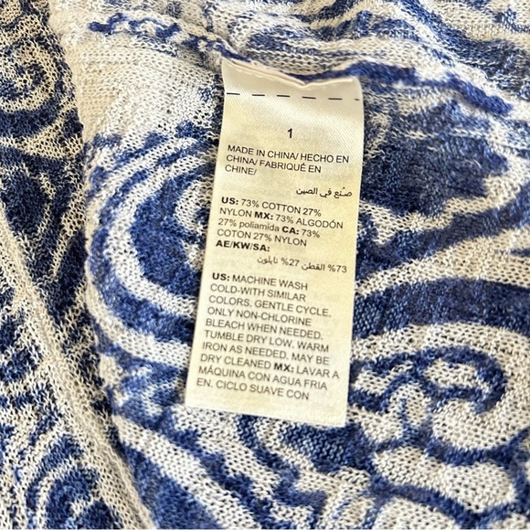 Chico’s | Open Front Cotton Blend Cardigan - Picture 5 of 6